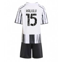 Juventus Pierre Kalulu #15 Domáci Detský futbalový dres 2025-26 Krátky Rukáv (+ trenírky)